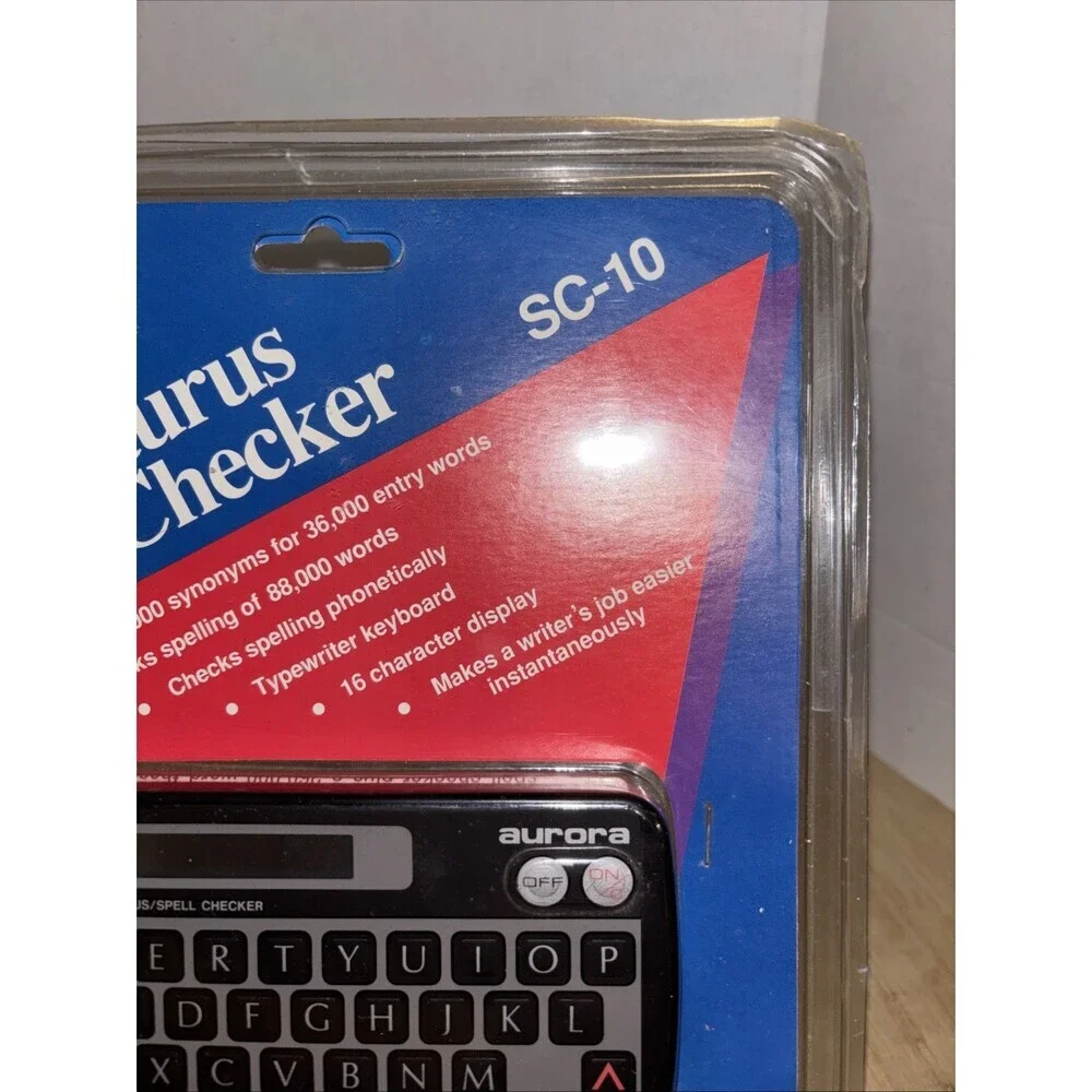 Vintage Aurora SC-10 Thesaurus Spell Checker NEW OLD STOCK 1989